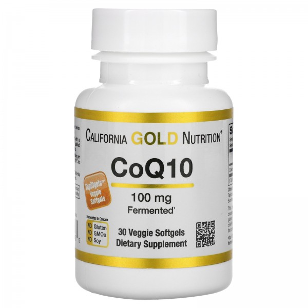 California Gold Nutrition Коэнзим Q10 100 мг 30 растительных капсул