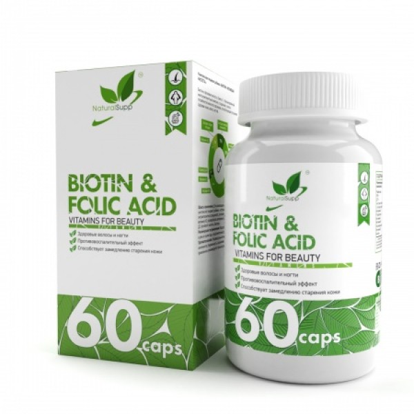 NaturalSupp Мультивитамины Biotin-Folic Acid 60 ка...