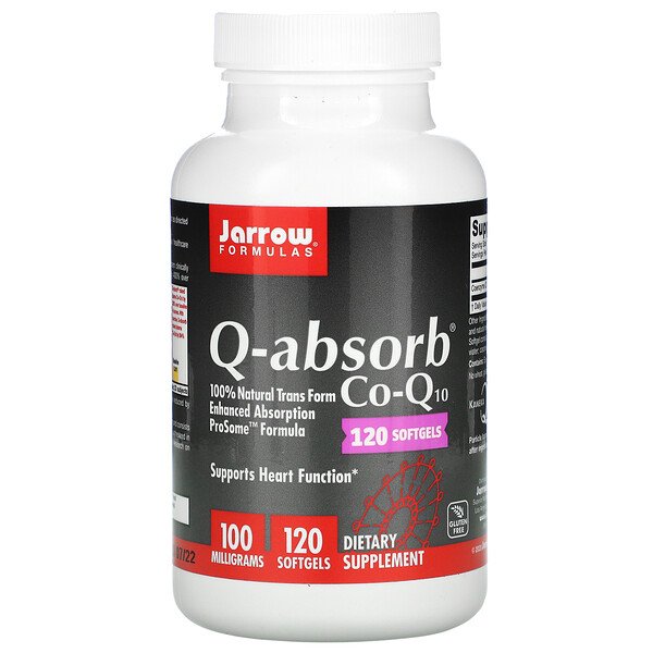 Jarrow Formulas Q-absorb Co-Q10 100 мг 120 капсул