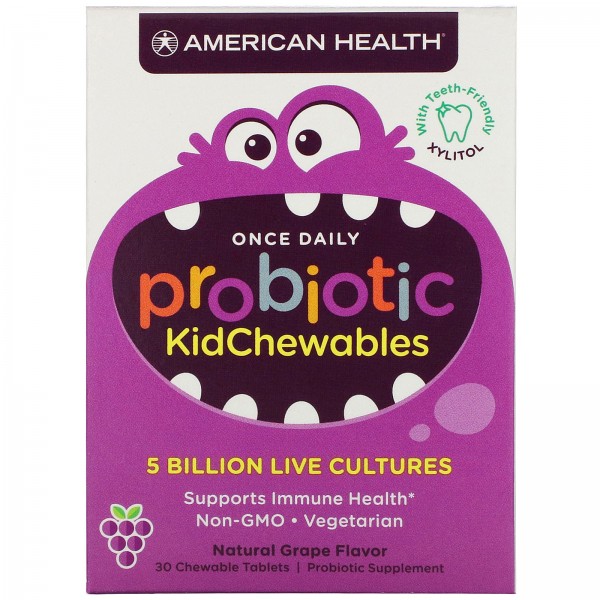 American Health Probiotic KidChewables Natural Gra...