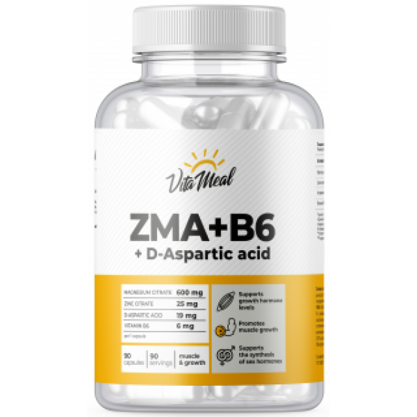 VitaMeal ZMA с витамином B6 и д-аспарагиновой кисл...