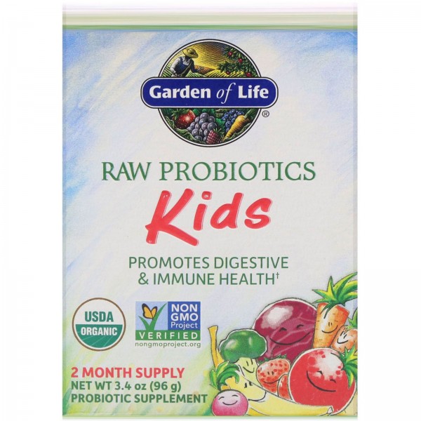 Garden of Life Сырые пробиотики для детей 96 г