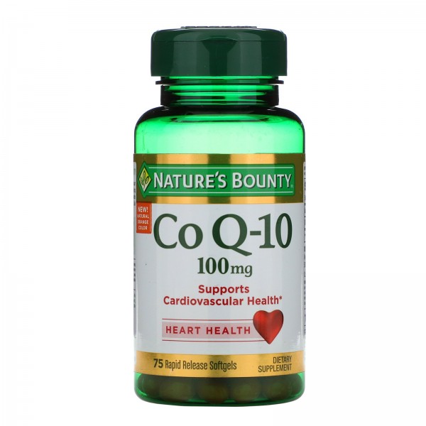 Nature's Bounty Коэнзим Q10 100 мг 75 желатиновых капсул