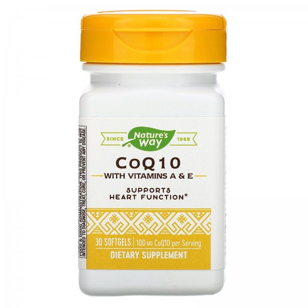 Nature's Way Коэнзим Q10 100 мг 30 гелевых капсул...