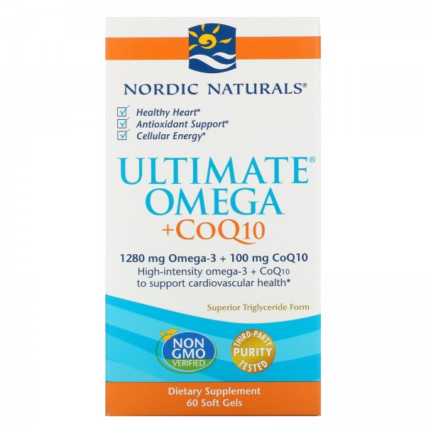 Nordic Naturals Ultimate Omega + CoQ10 1280мг 60ка...