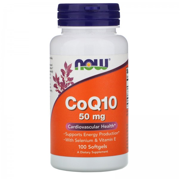 Now Foods Коэнзим Q10 50 мг 100 мягких желатиновых...