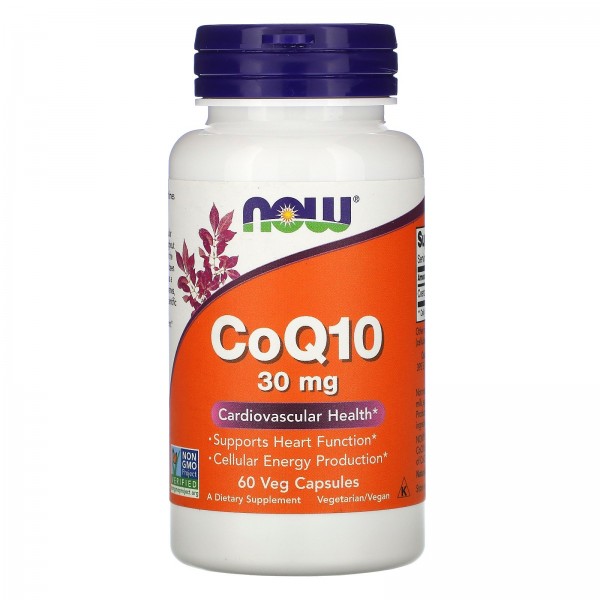 Now Foods Коэнзим Q10 30 мг 60 вегетарианских капс...