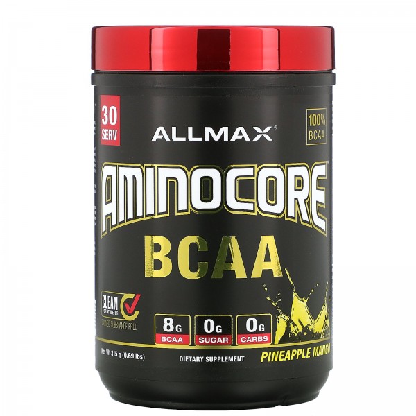 ALLMAX Nutrition AMINOCORE BCAA Ананас-манго 315 г...