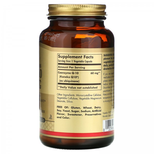 Solgar Коэнзим CoQ-10 60 мг 180 растительных капсул