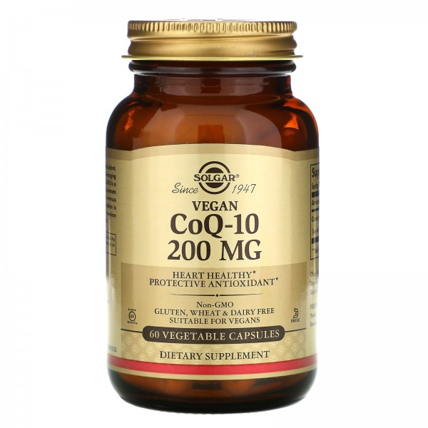 Solgar Коэнзим Q-10 200 мг 60 растительных капсул...