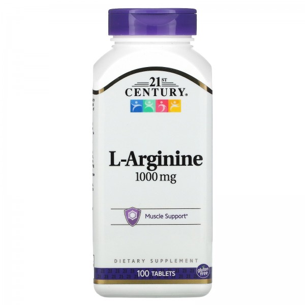 21st Century L-аргинин 1000 мг 100 таблеток