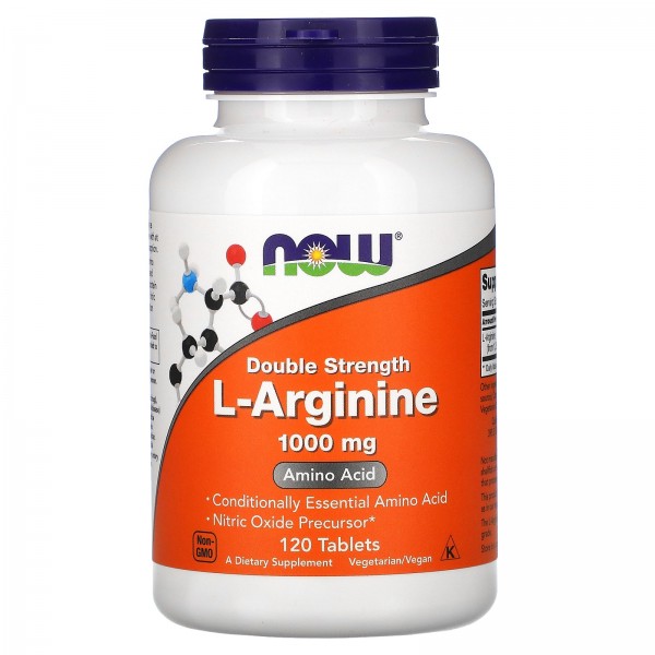 Now Foods L-аргинин 1000 мг 120 таблеток...