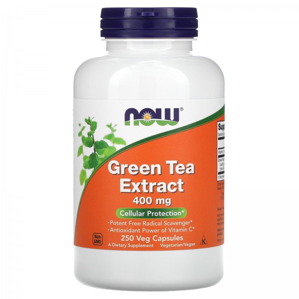 Now Foods Экстракт зеленого чая 400 мг 250 растите...