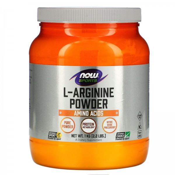Now Foods Для спортсменов порошок L-аргинина 1 кг (22 фунта)