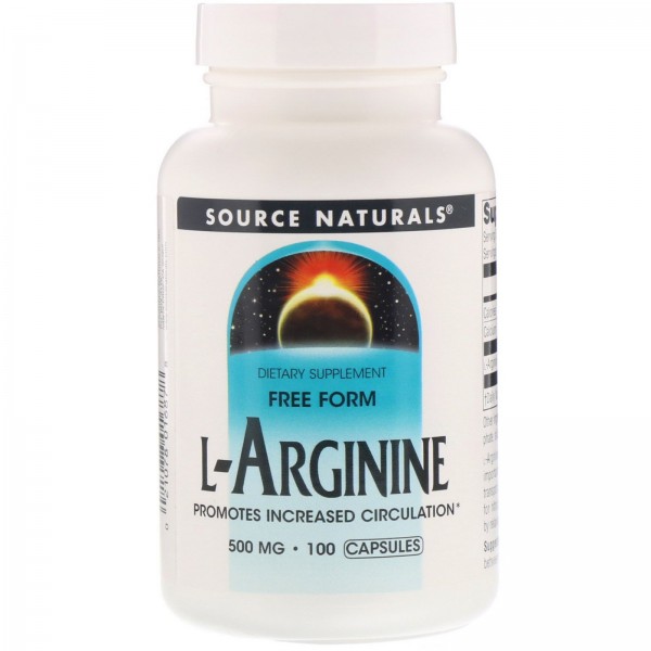 Source Naturals L-аргинин в свободной форме 500мг ...