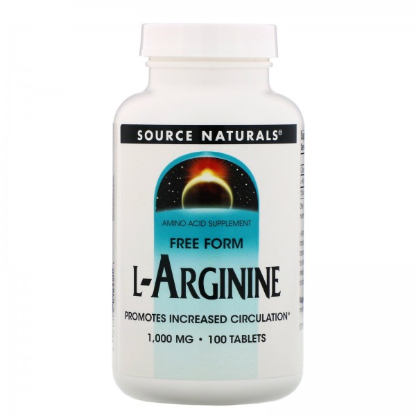 Source Naturals L-аргинин Свободная форма 1000 мг ...