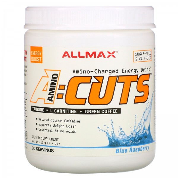 ALLMAX Nutrition ACUTS энергетический напиток с аминокислотами Голубая малина 210 г