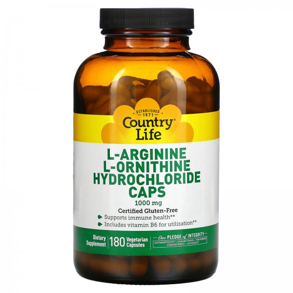 Country Life L-аргинин-L-орнитина гидрохлорид в ка...