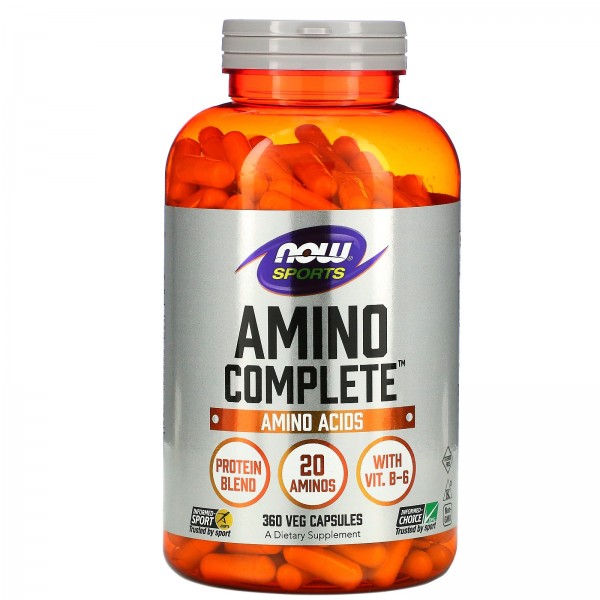 Now Foods Sports Аминокислоты Amino Complete 360 растительных капсул