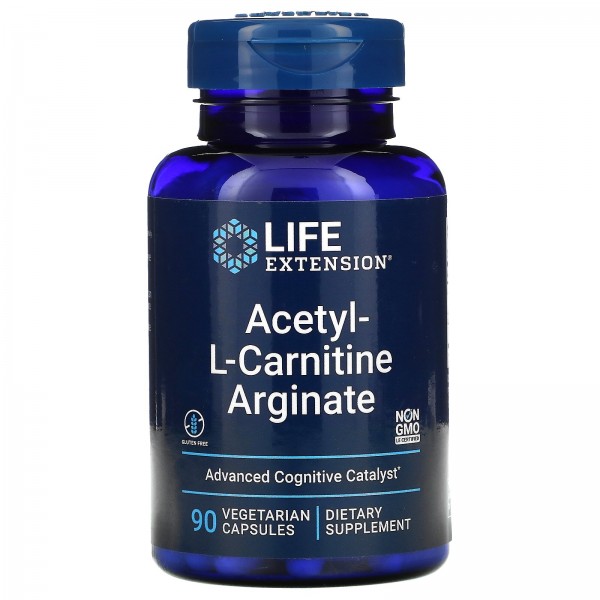 Life Extension ацетил-L-карнитин аргинат 90вегетар...