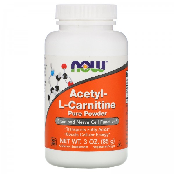Now Foods ацетил-L-карнитин 85 г