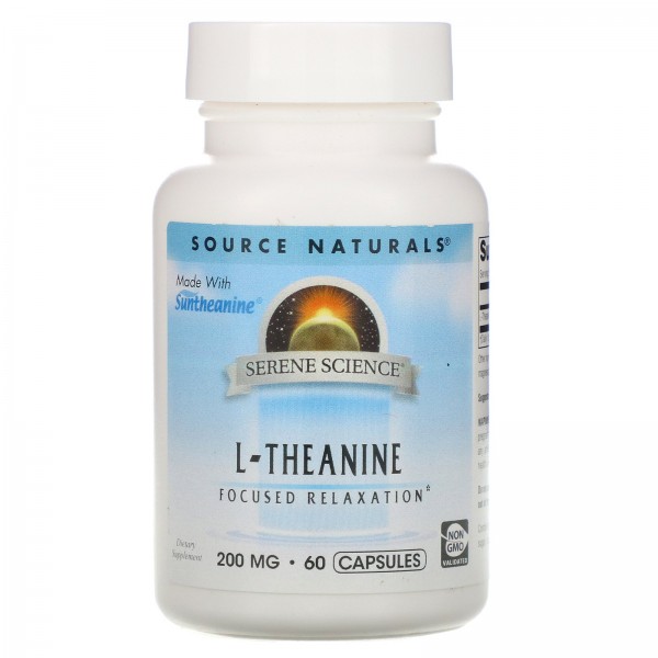 Source Naturals Serene Science L-Theanine 200 mg 60 Capsules