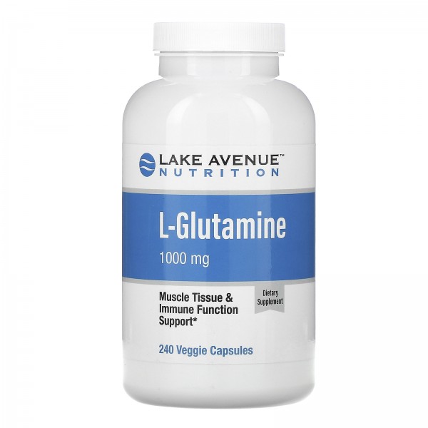 Lake Avenue Nutrition L-глютамин 1000мг 240растите...