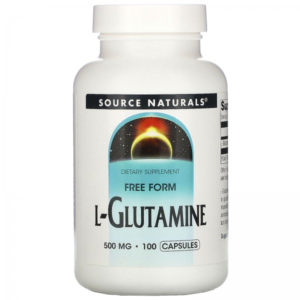 Source Naturals L-глутамин 500 мг 100 капсул