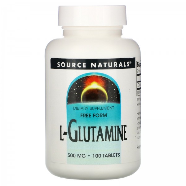 Source Naturals L-глутамин 500 мг 100 таблеток...