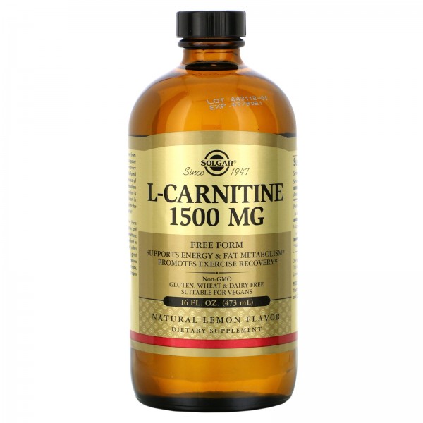 Solgar L-карнитин натуральный лимонный вкус 1500 мг 473 мл