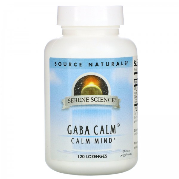 Source Naturals GABACalm ГАМК 120таблеток для рассасывания