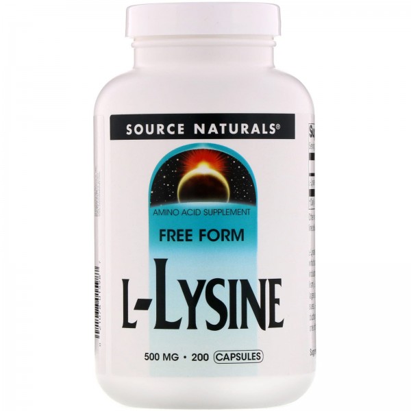 Source Naturals L-лизин 500 мг 200 капсул...