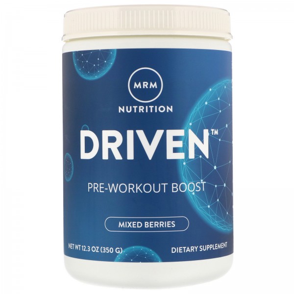 MRM DRIVEN Pre-Workout Boost Mixed Berries 12.3 oz...