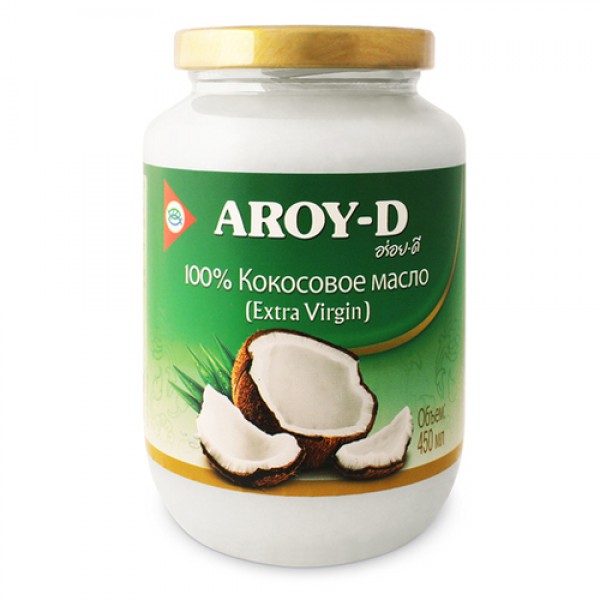 Aroy-D Кокосовое масло 100% Extra virgin 450 мл...