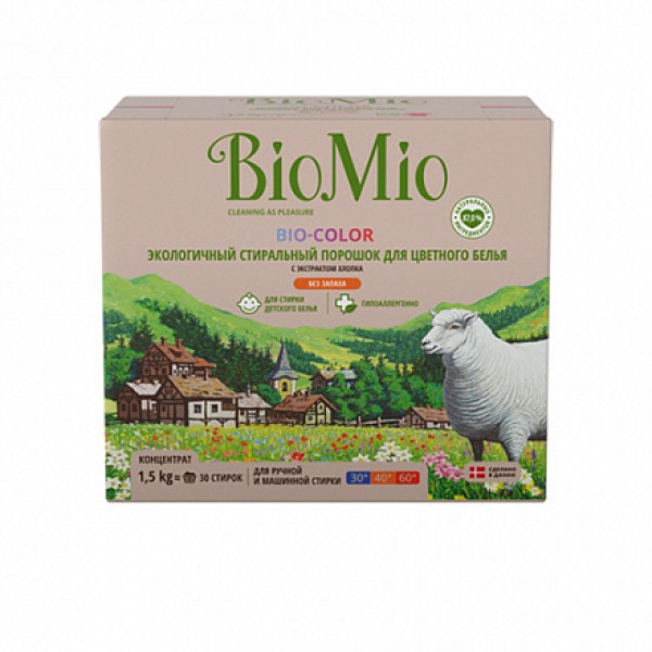 BioMio Экологичный стиральный порошок для цветного...