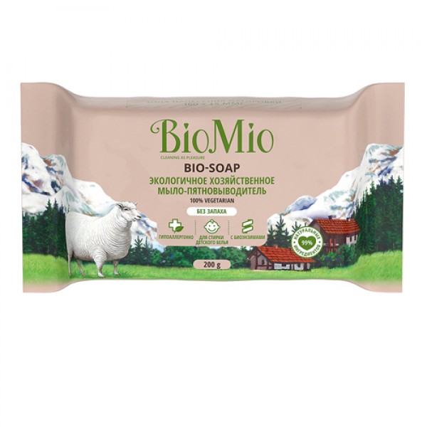 BioMio Мыло хозяйственное, без запаха 200 г