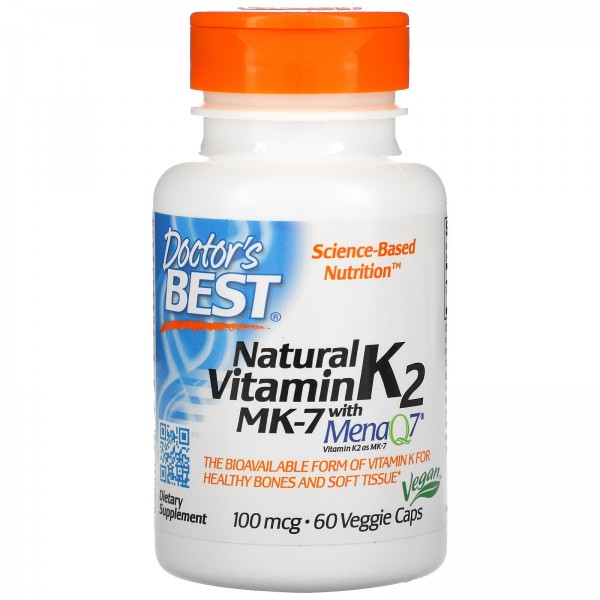Doctor's Best натуральный витаминK2 MK-7 с MenaQ7 ...