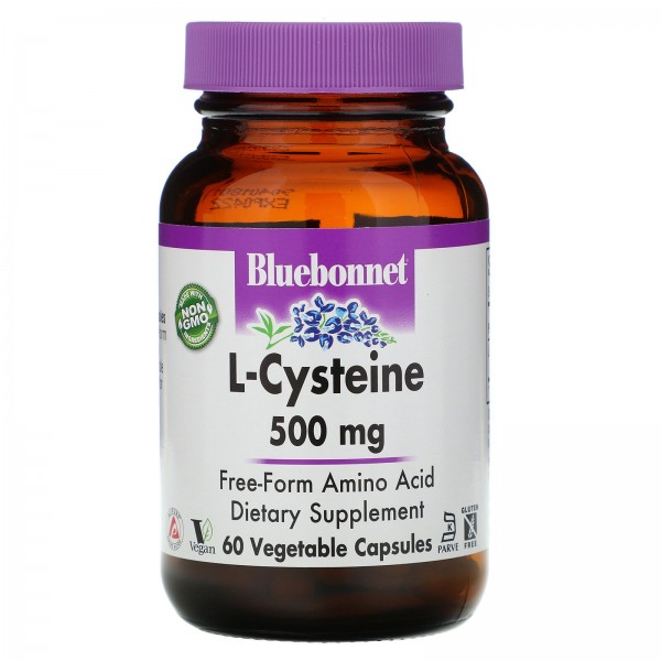 Bluebonnet Nutrition L-цистеин 500 мг 60 раститель...