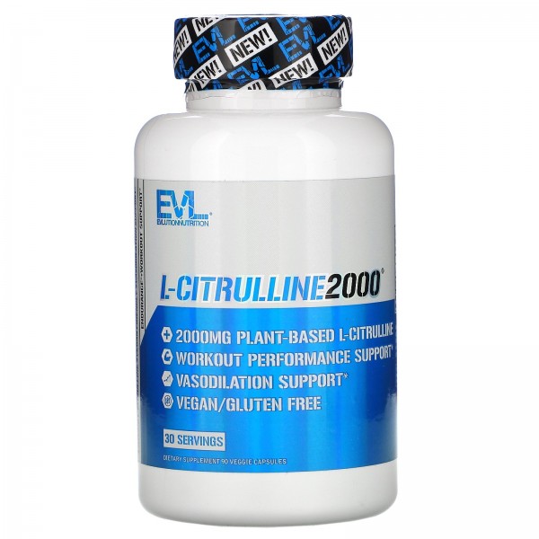 EVLution Nutrition L-цитруллин 2000 667 мг 90 раст...