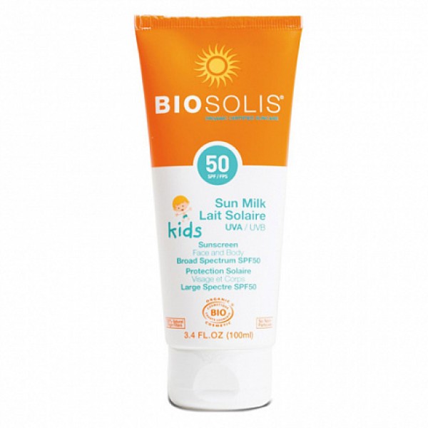BIOSOLIS Детское солнцезащитное молочко для лица и тела SPF 50+ 0100 мл