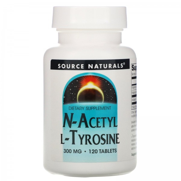Source Naturals N-ацетил L-тирозин 300мг 120таблет...