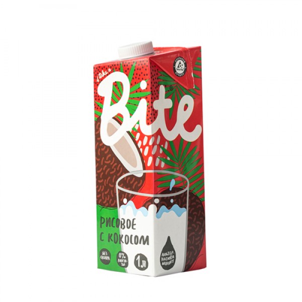 Bite Напиток `Рисовый с кокосом`, пастеризованный 1000 мл
