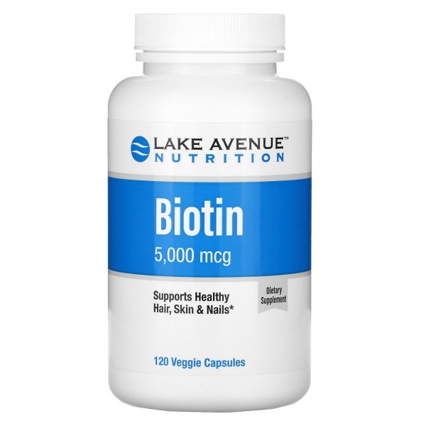 Lake Avenue Nutrition биотин 5000мкг 120растительн...