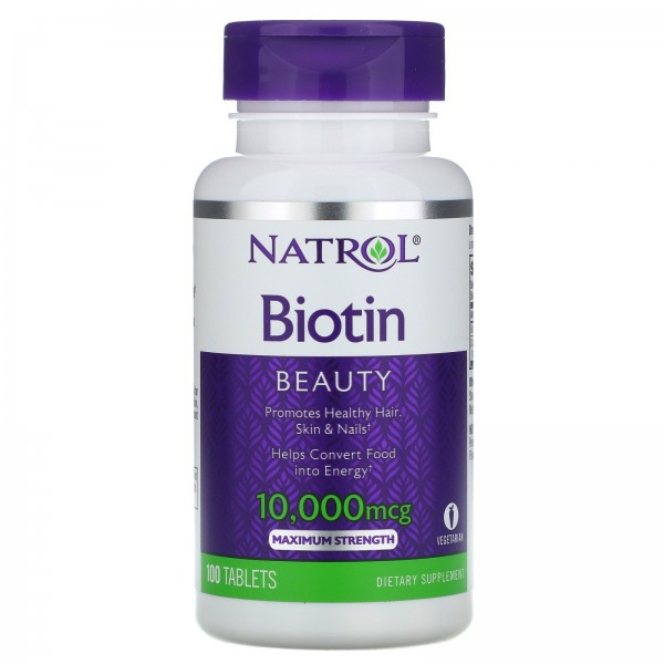 Natrol биотин максимальная сила действия 10000мкг 100таблеток
