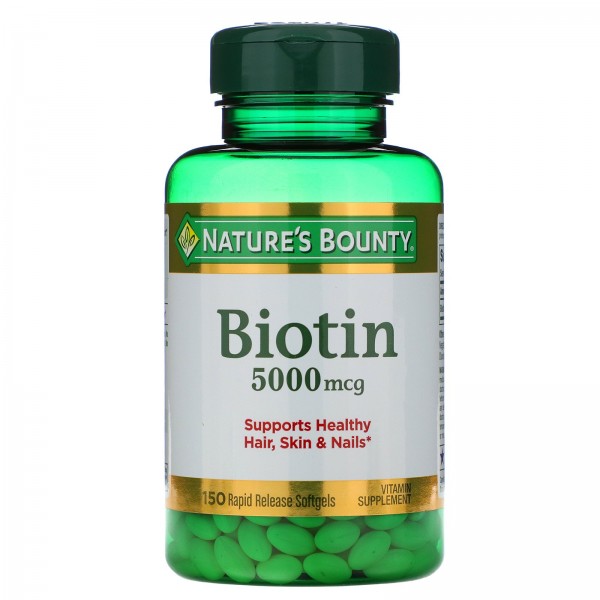 Nature's Bounty Биотин 5000 мг 150 капсул...