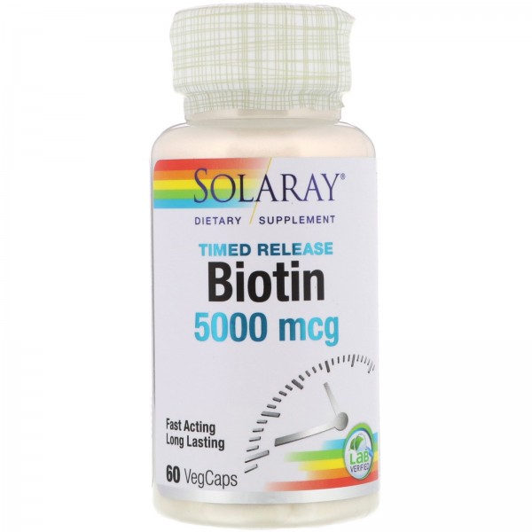Solaray Биотин 5000 мкг 60 капсул