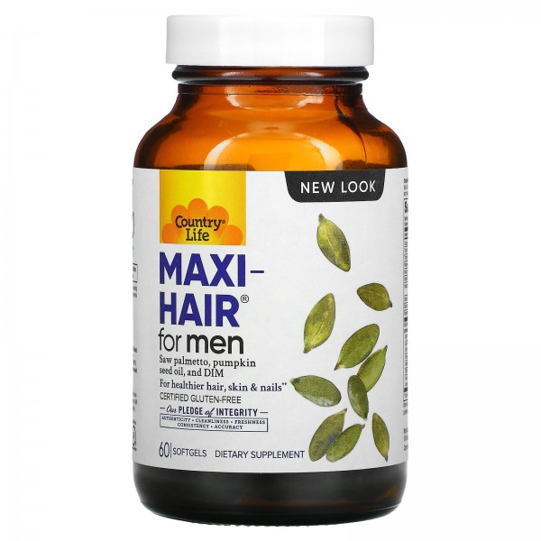 Country Life Maxi-Hair для мужчин 60 мягких желати...