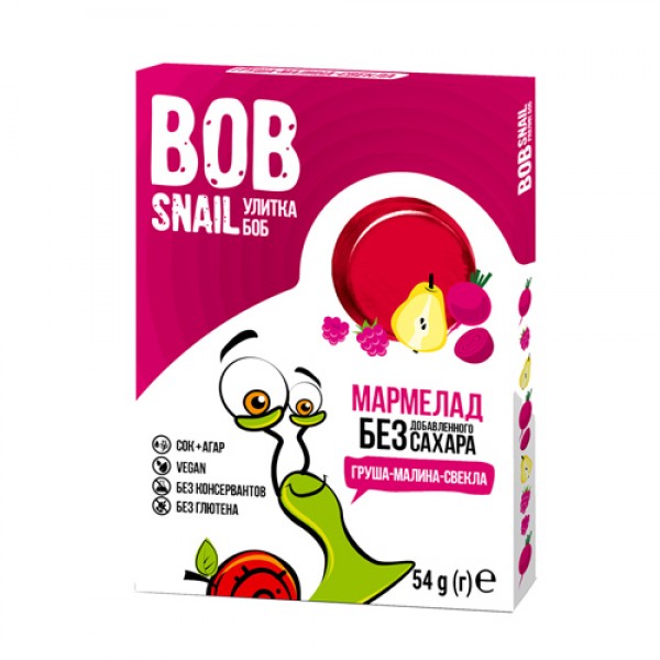 Bob Snail Мармелад фруктово-ягодно-овощной `Груша,...