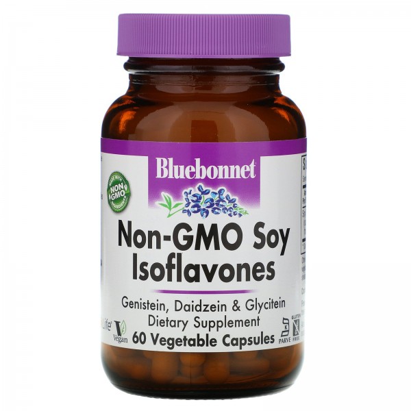 Bluebonnet Nutrition Изофлавоны сои без ГМО 60 кап...