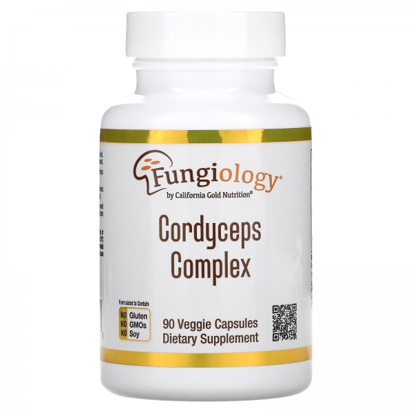 California Gold Nutrition Fungiology комплекс с кордицепсом 90 растительных капсул